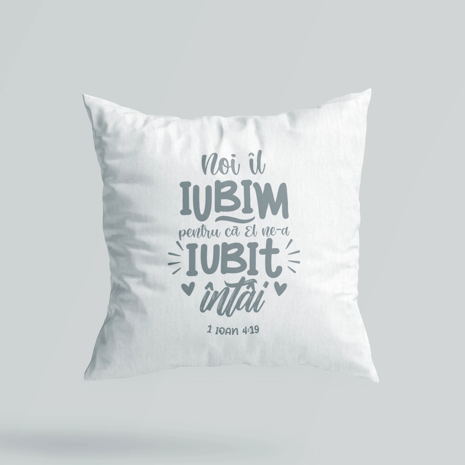 Perna cadou crestin cu verset din Biblie - 1 Ioan 4:19